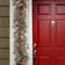 9'x12" Pre-lit Feel Real® Snowy Bristle Berry Artificial Christmas Garland with Red Berries, Mixed Cones & Clear Lights